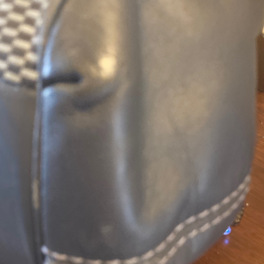 Genuine Coach  Lexy  Legacy Jacquard Blue and Black Checkered Shoulder Bag - Picture 7 of 17